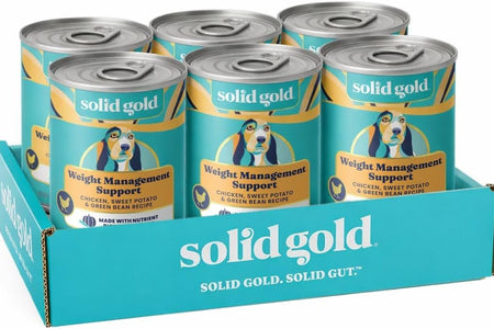 Solid Gold Weight Management Dog Food - Fit & Fabulous Wet Grain Free Dog Food Made with Real Chicken, Sweet Potato and Green Bean - for Weight Control and Dogs with Sensitive Stomachs