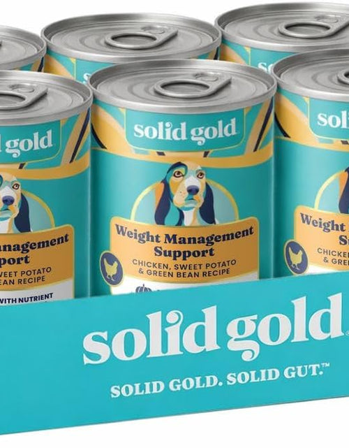 Load image into Gallery viewer, Solid Gold Weight Management Dog Food - Fit &amp; Fabulous Wet Grain Free Dog Food Made with Real Chicken, Sweet Potato and Green Bean - for Weight Control and Dogs with Sensitive Stomachs
