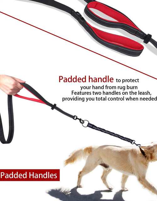 Load image into Gallery viewer, Dual Dog Leash, Double Dog Leash, 360° Swivel No Tangle Dog Walking Leash for 2 Dogs up to 200Lbs, Comfortable Adjustable Dual Padded Handles

