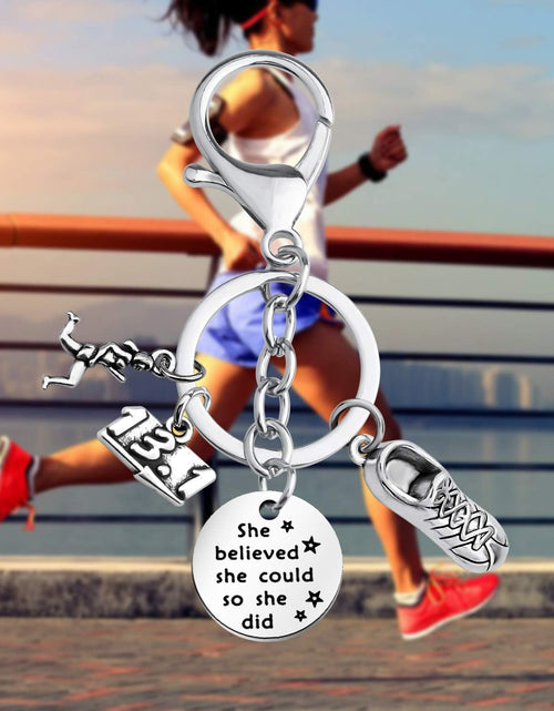 Load image into Gallery viewer, Runner Gifts Running Gift Runner Keychain Jewelry Running Gifts

