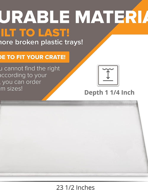 Load image into Gallery viewer, Dog Tray for Large Dogs for Pet Kennel Tray Pet Crates for Small Dogs Pet Tray - General Cage 24-Inch Dog Crates - GL - 23 1/2" X 16 1/2" X 1 1/4" H

