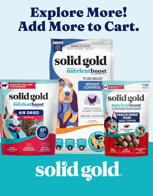 Load image into Gallery viewer, Solid Gold Weight Management Dog Food - Fit &amp; Fabulous Wet Grain Free Dog Food Made with Real Chicken, Sweet Potato and Green Bean - for Weight Control and Dogs with Sensitive Stomachs
